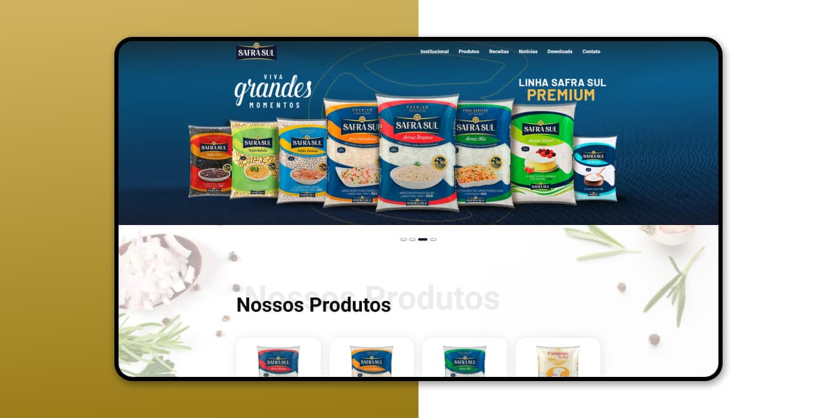 Site Safrasul Alimentos